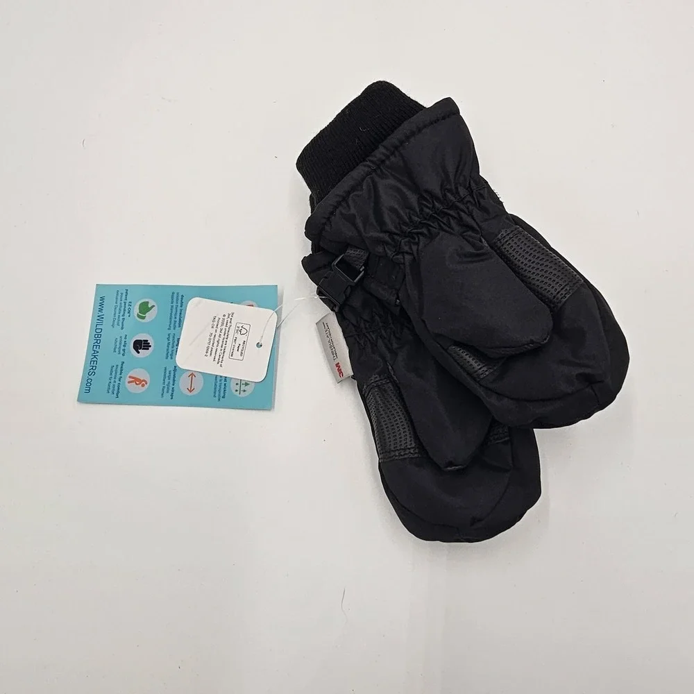 Wildbreakers by Zelda Matilda Pro Gear Kids Ski Mittens Black Waterproof... - Picture 4 of 5